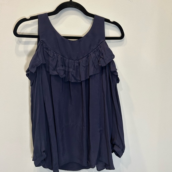 Anthropologie Maeve Cold Shoulder Top - Picture 6 of 6
